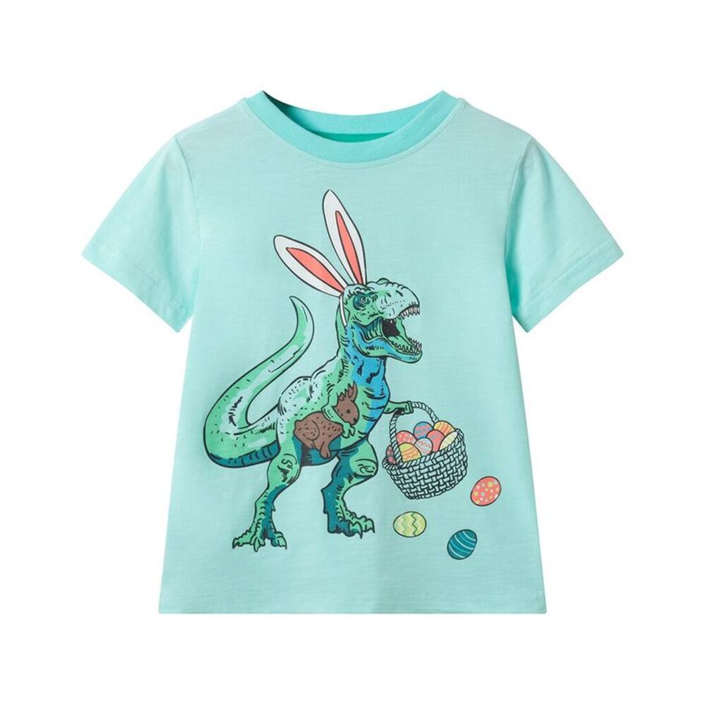 Andy & Evan Boys  Dino Graphic T-Shirt, Blue